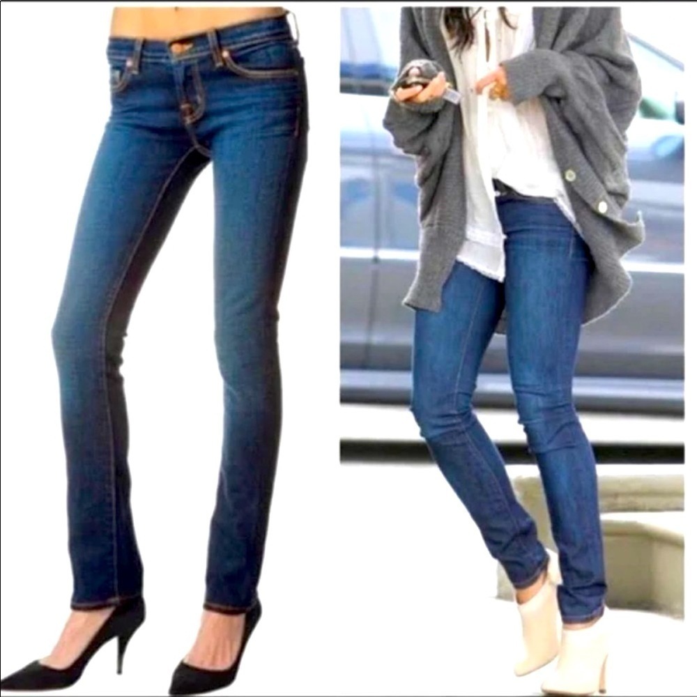 J Brand Jasper Mid-Rise Skinny Jeans Blue Size 27